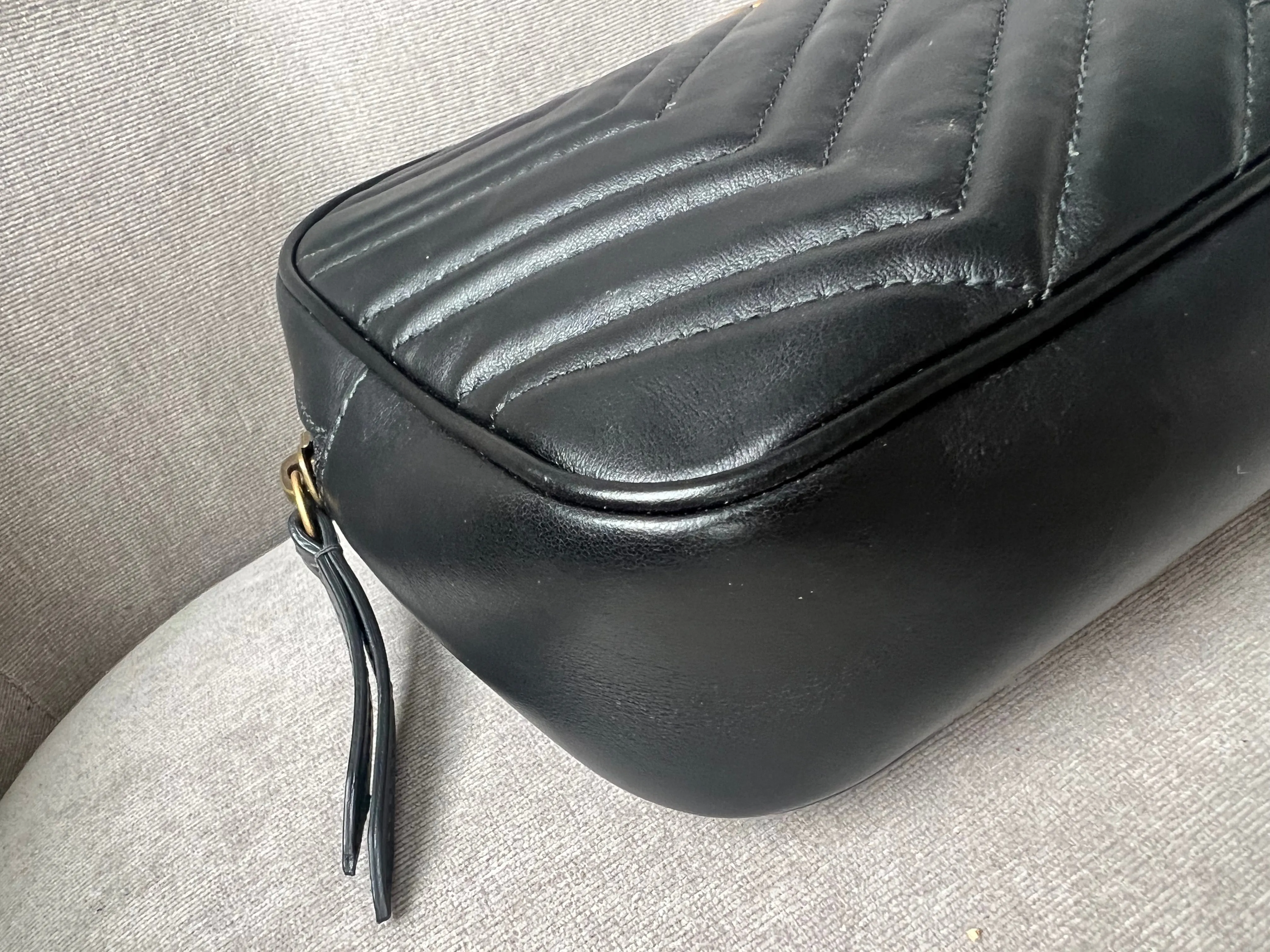 Gucci GG Black Marmont Belt Bag