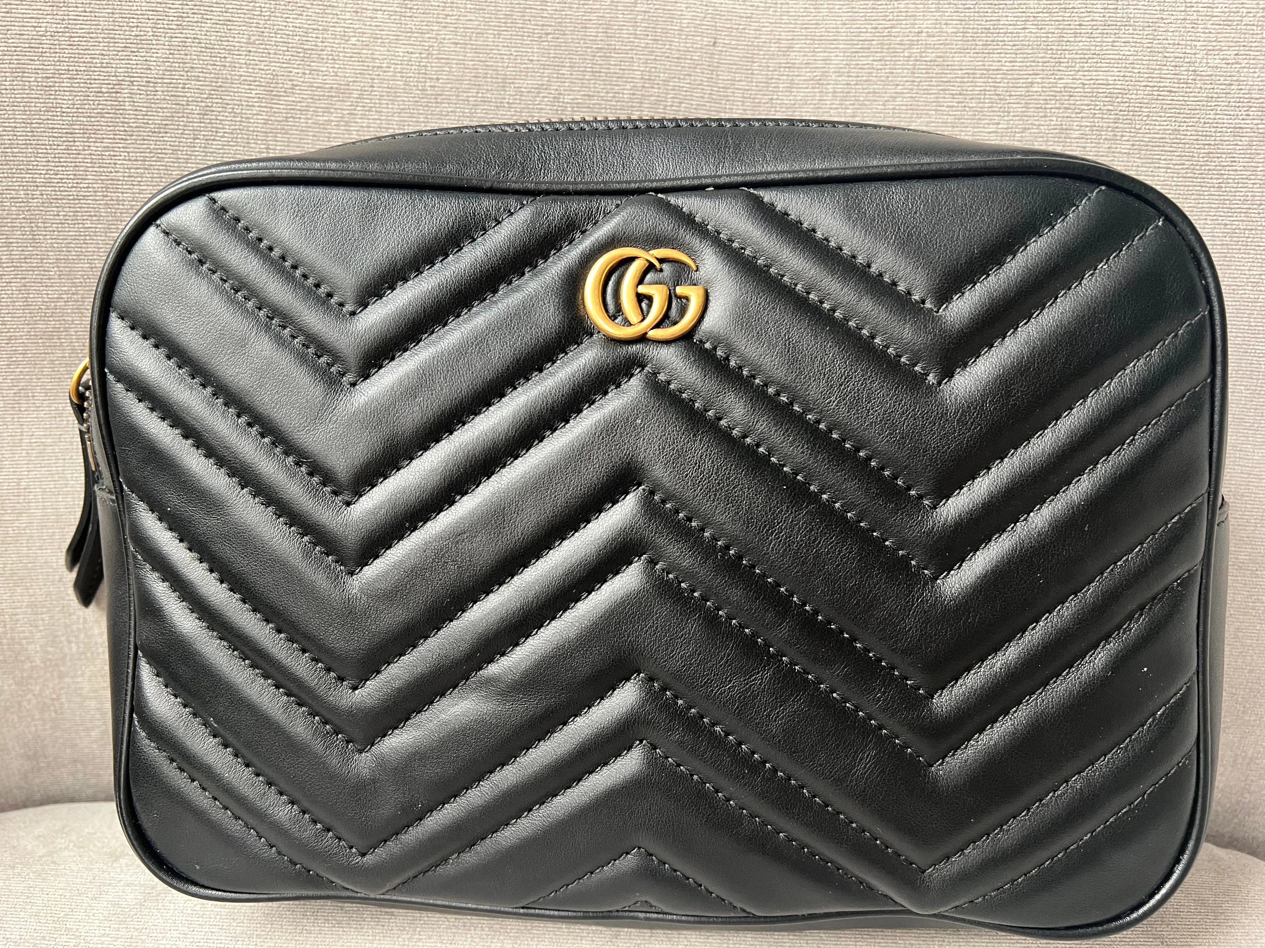 Gucci GG Black Marmont Belt Bag