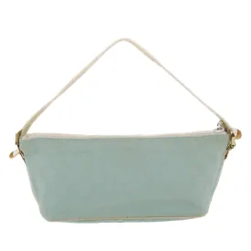 GUCCI GG Canvas Accessory Pouch Light Blue White  49080