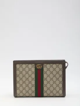 Gucci Ophidia GG Pouch In Beige