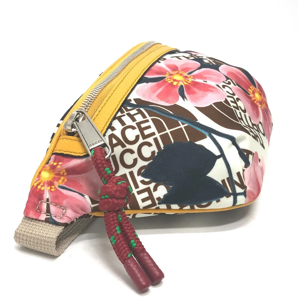 GUCCI Sling bag 650299 Nylon multicolor THE NORTH FACE collaboration waist pouch Women Used