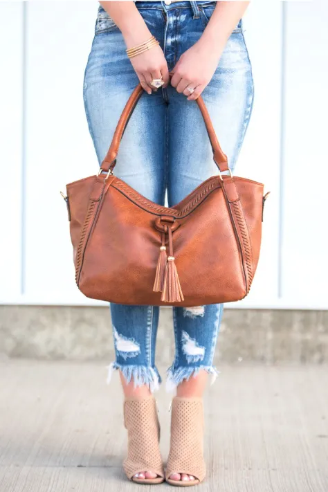 Hamptons Cognac Handbag