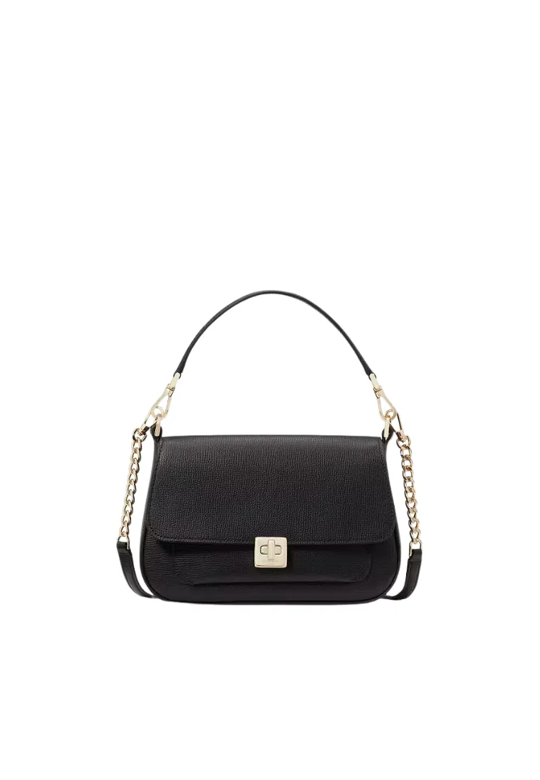 Kate Spade Phoebe Flap Crossbody Bag In Black KF554