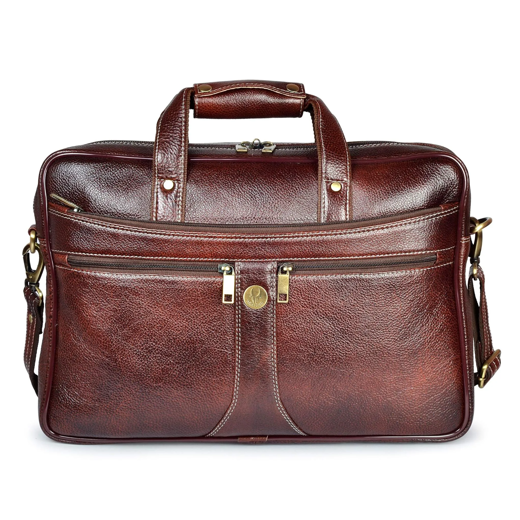 KENTUCKY Leather Laptop Messenger Bag for Men