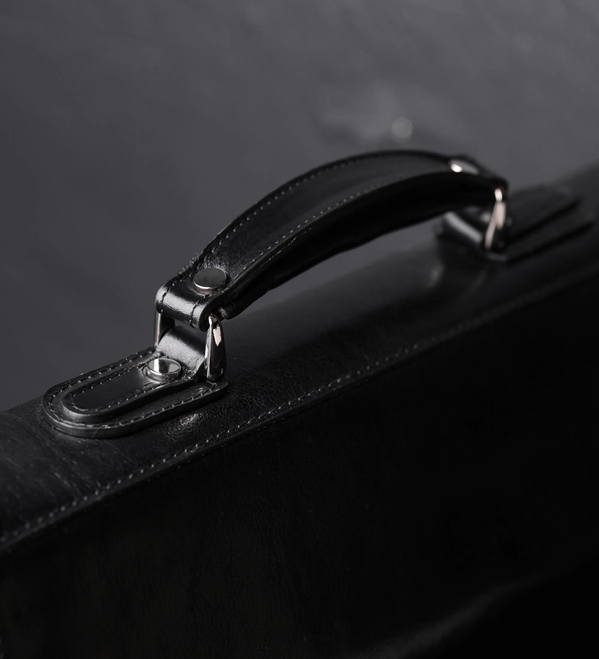 Leather Briefcase Laptop Bag - Illusions