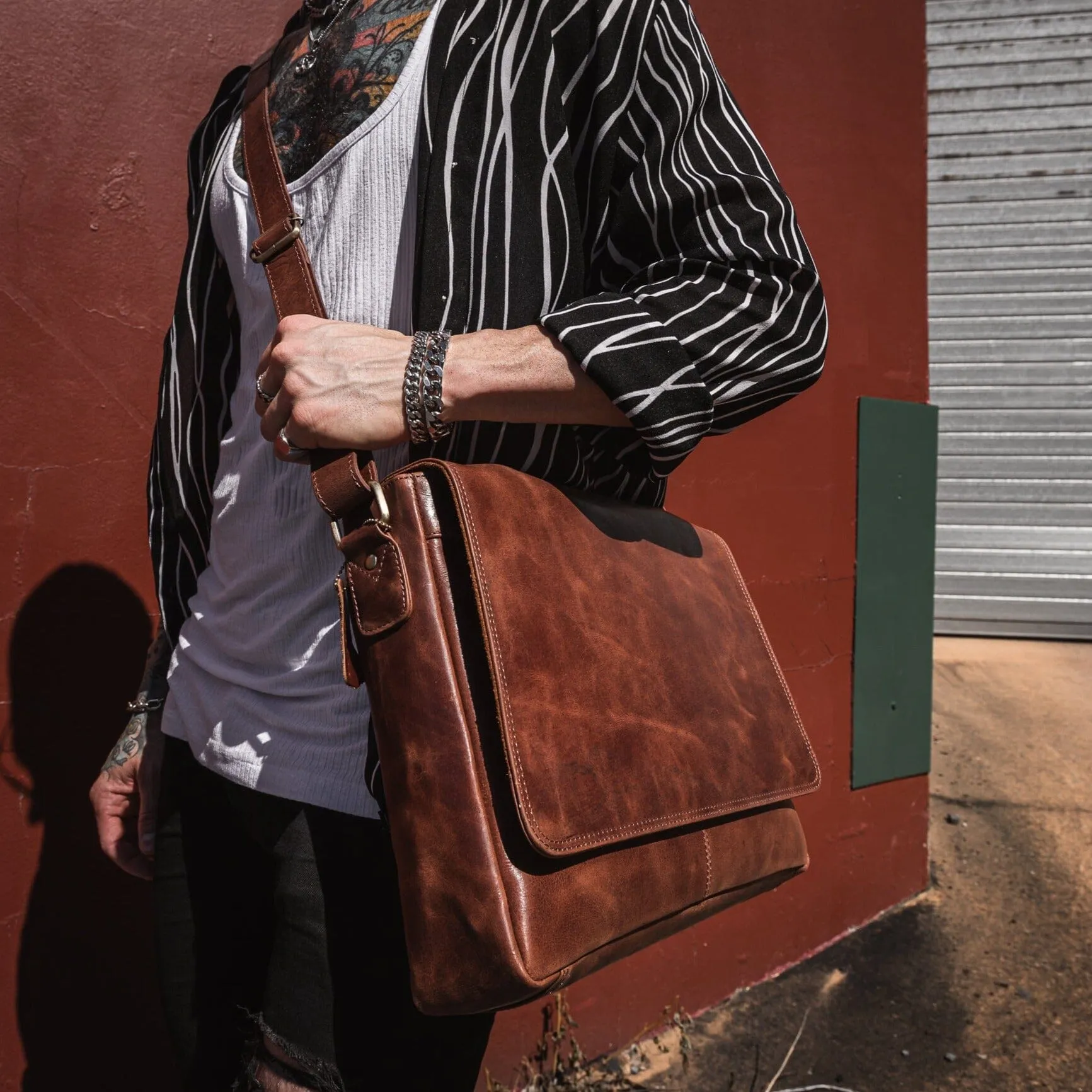 Leather Laptop Bag - Kingston