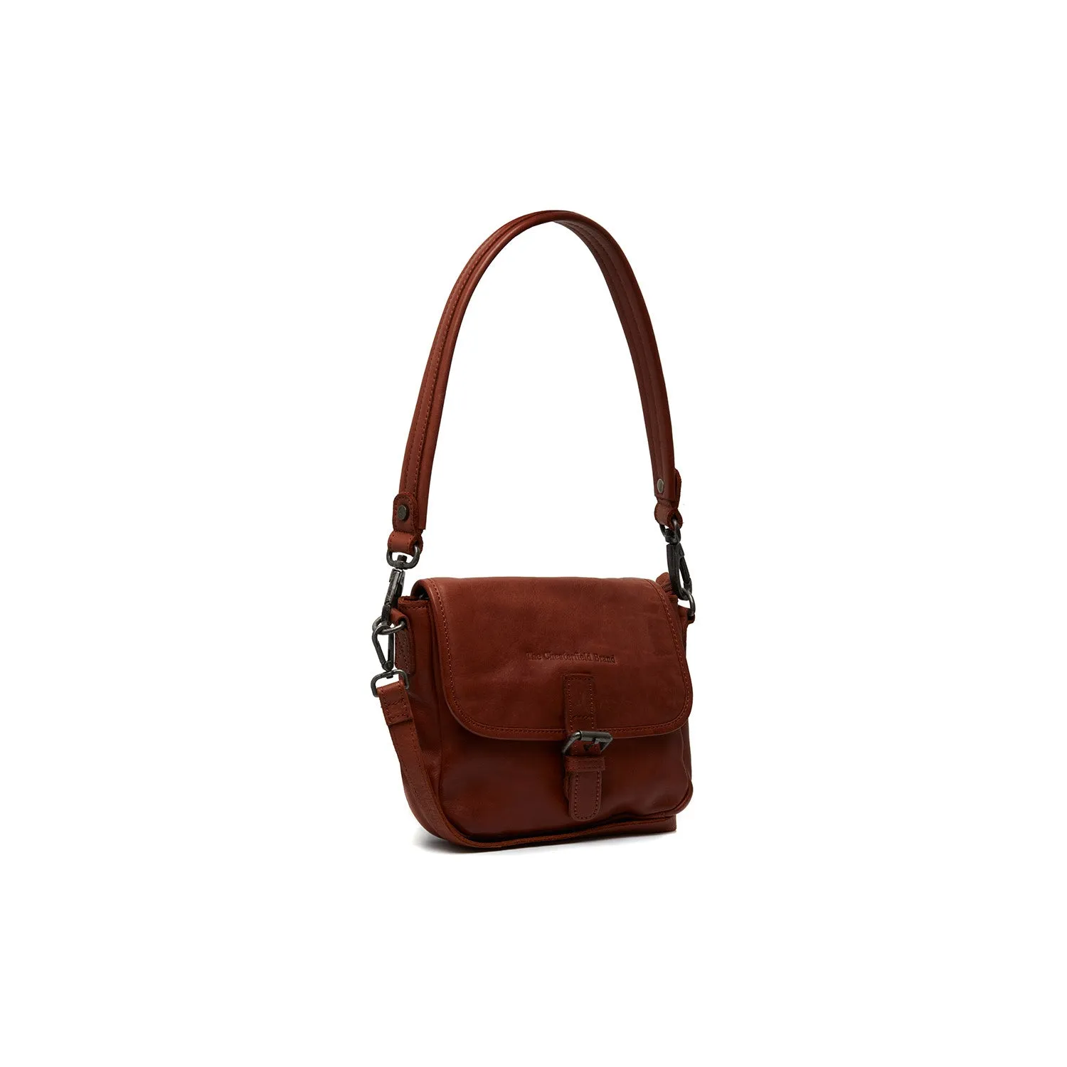 Leather Shoulder Bag Cognac Irma