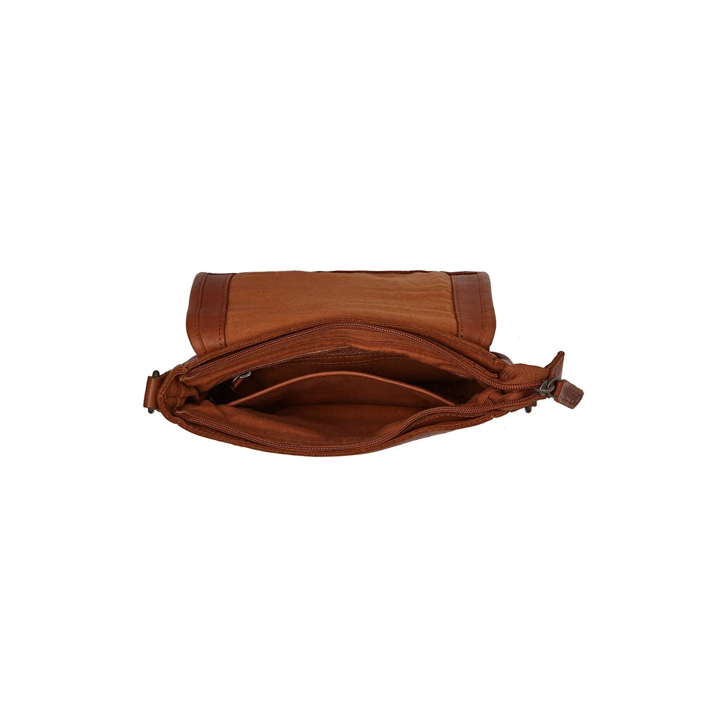 Leather Shoulder Bag Cognac Irma