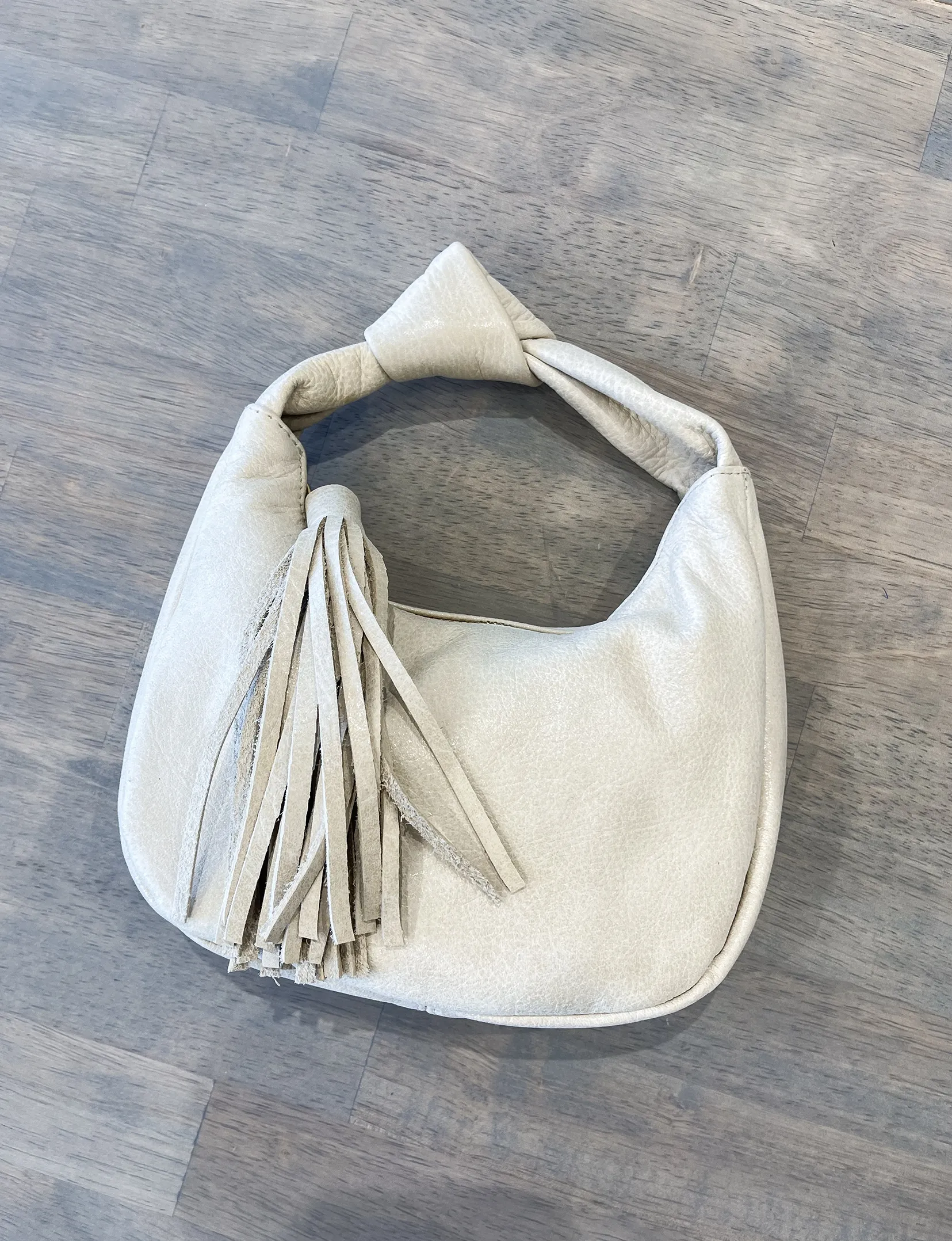 Lola Mini Knot Hobo Handbag, Sand