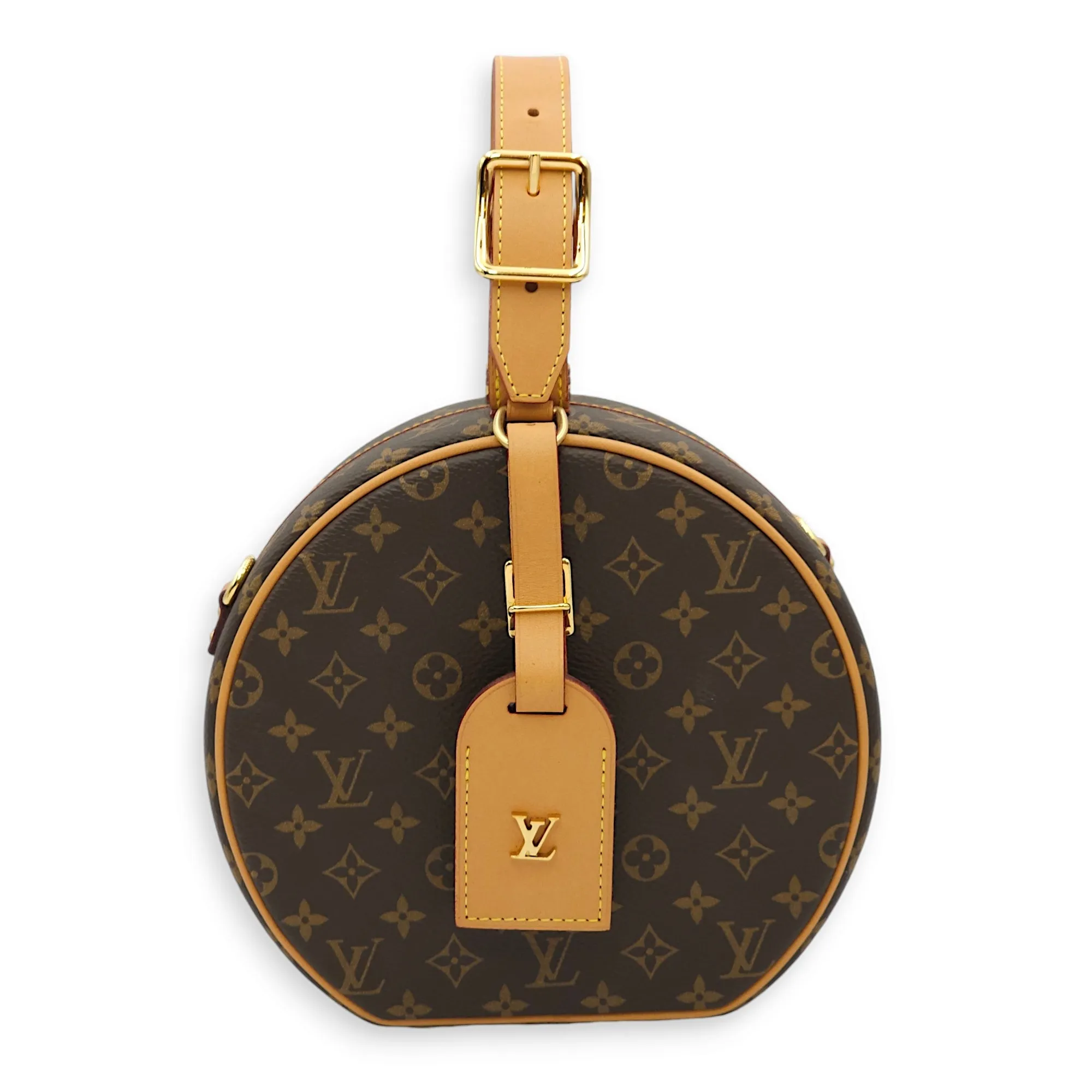 LV Petite Botie Chapeau Monogram Crossbody Bag in Canvas, Gold hardware