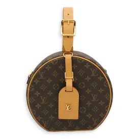 LV Petite Botie Chapeau Monogram Crossbody Bag in Canvas, Gold hardware