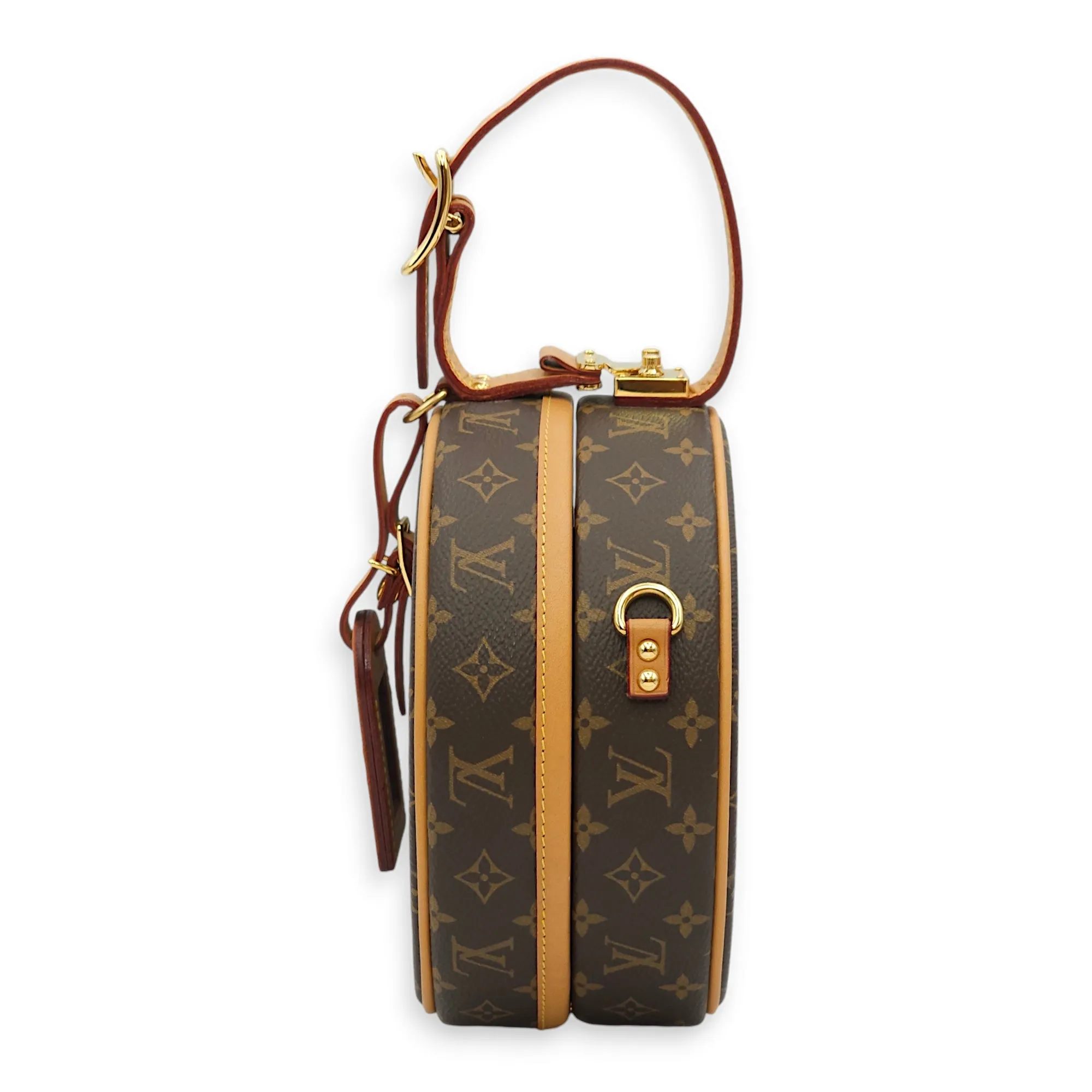 LV Petite Botie Chapeau Monogram Crossbody Bag in Canvas, Gold hardware