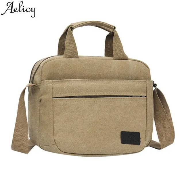 Men's  Canvas Solid Color Totes Business