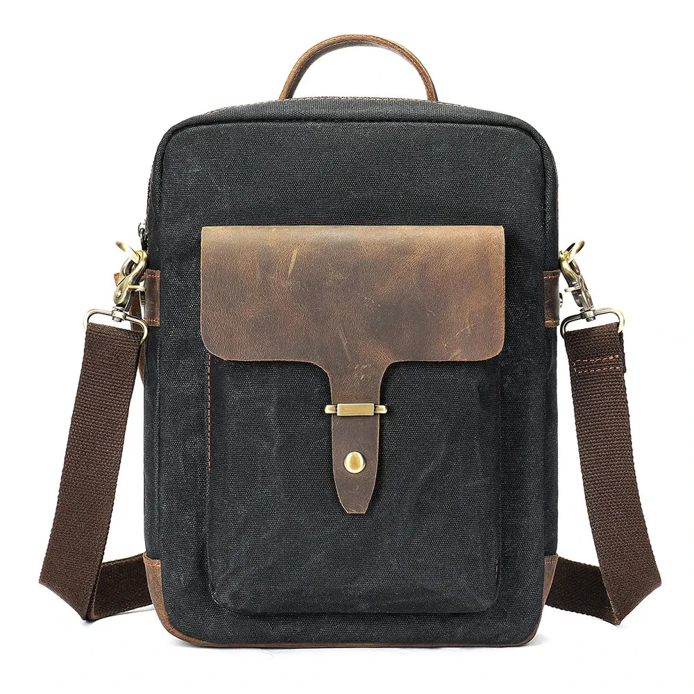 Men's Washed Canvas Crossbody Bag