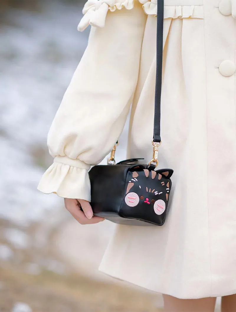 Milk Tea Bear Cute Anime Cat Messenger Shoulder Bag