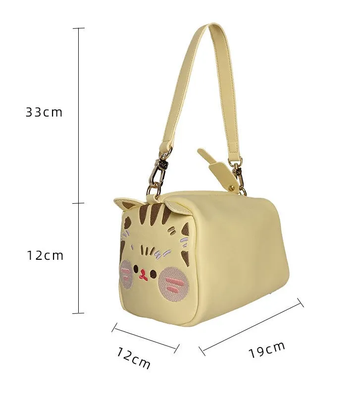 Milk Tea Bear Cute Anime Cat Messenger Shoulder Bag