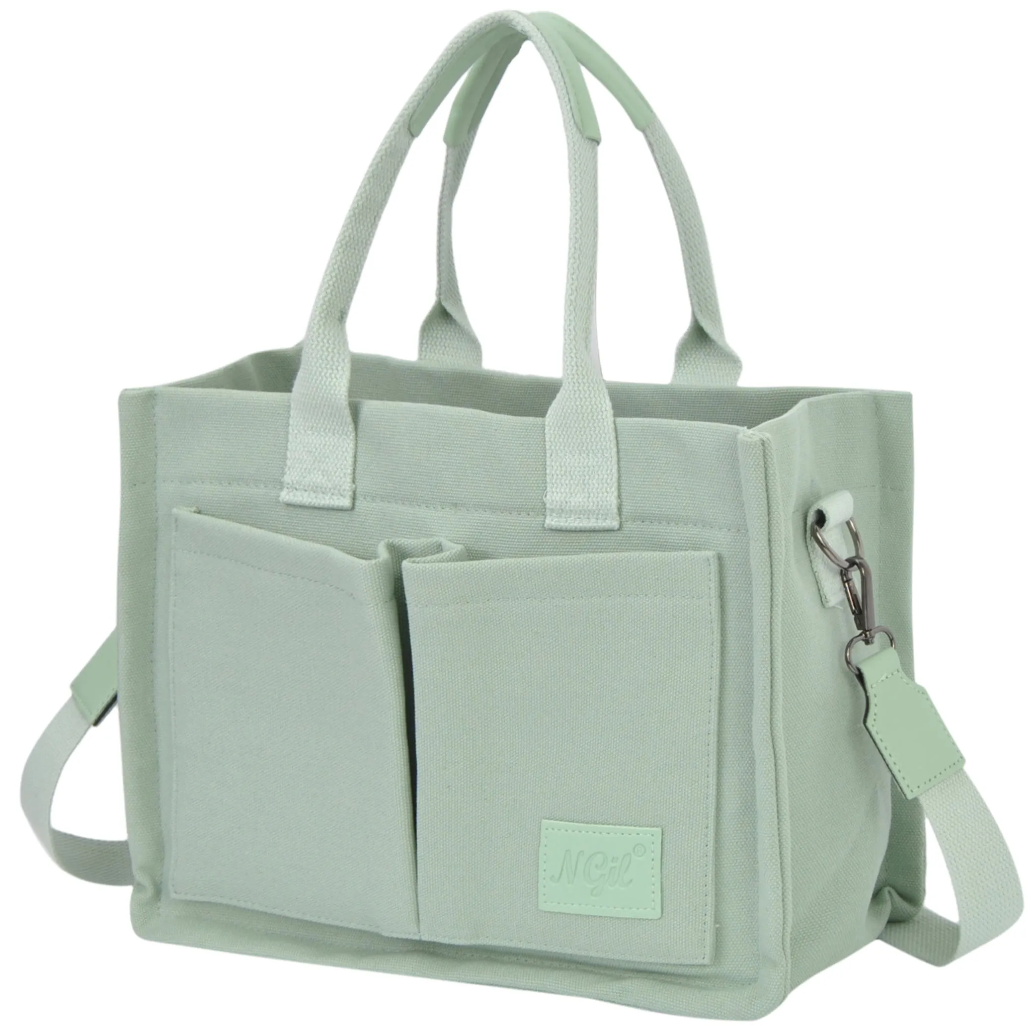 Mint NGIL Large Canvas Tote Bag