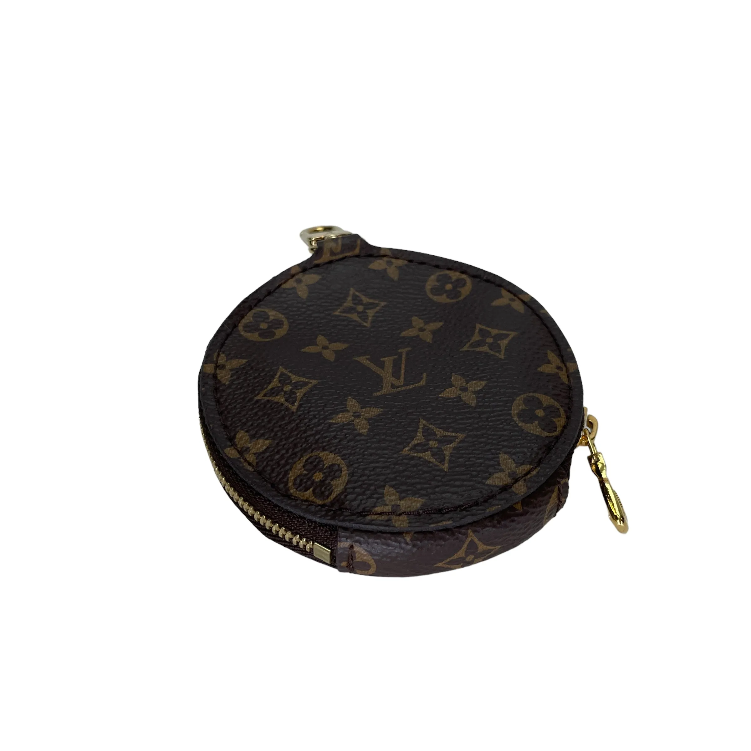 Multi-Pochette Accessoires Brown Crossbody Bag in Monogram Coated Canvas, Gold hardware