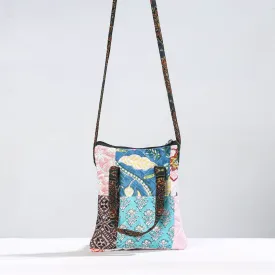 Multicolor - Handmade Quilted Cotton Patchwork Sling Bag 33