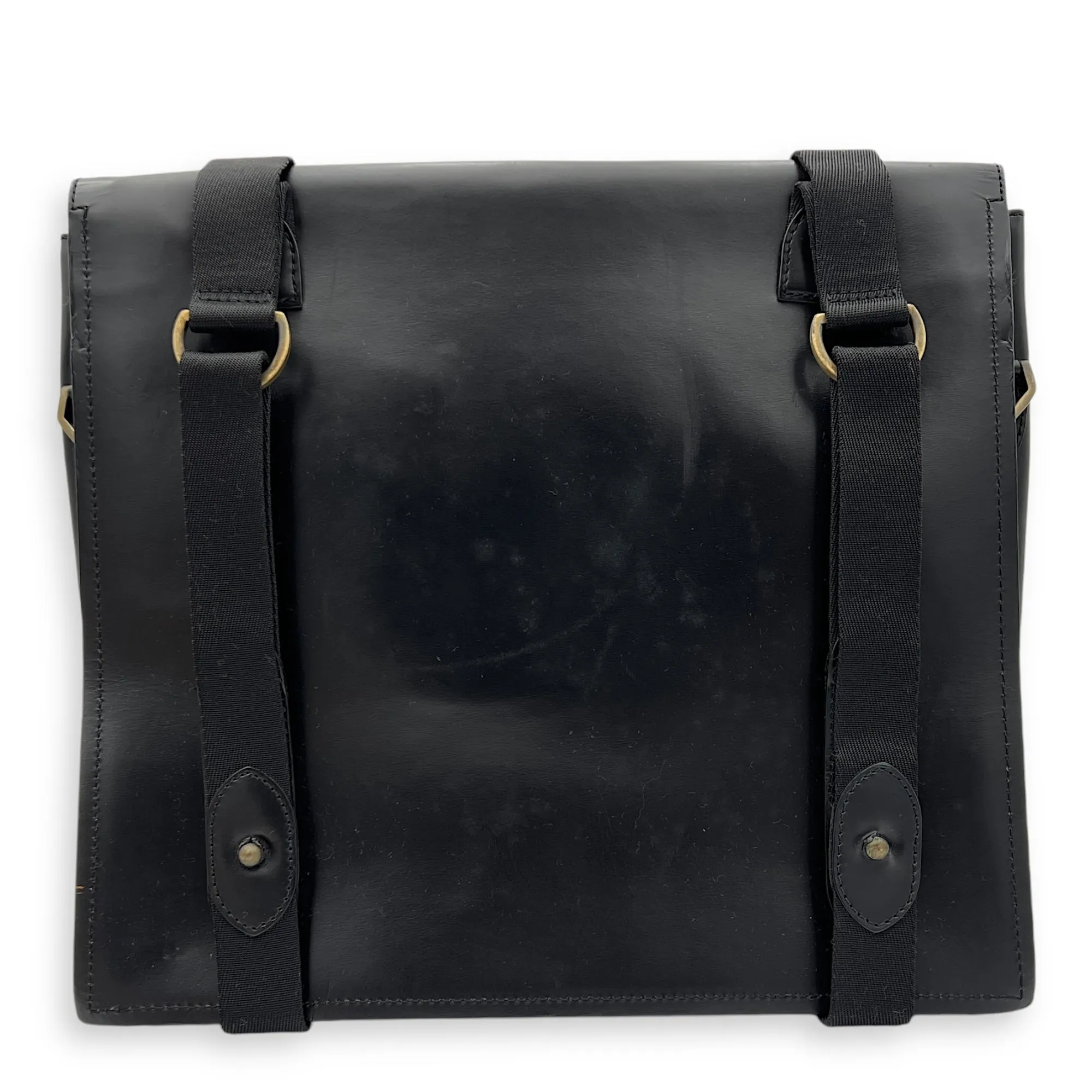 NA Crossbody Bag Black in Calfskin, Silver hardware