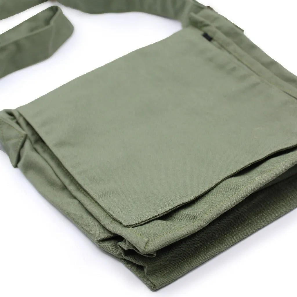 Natural Cotton Canvas Messenger Bag - 6 Great Colours - Plastic-Free