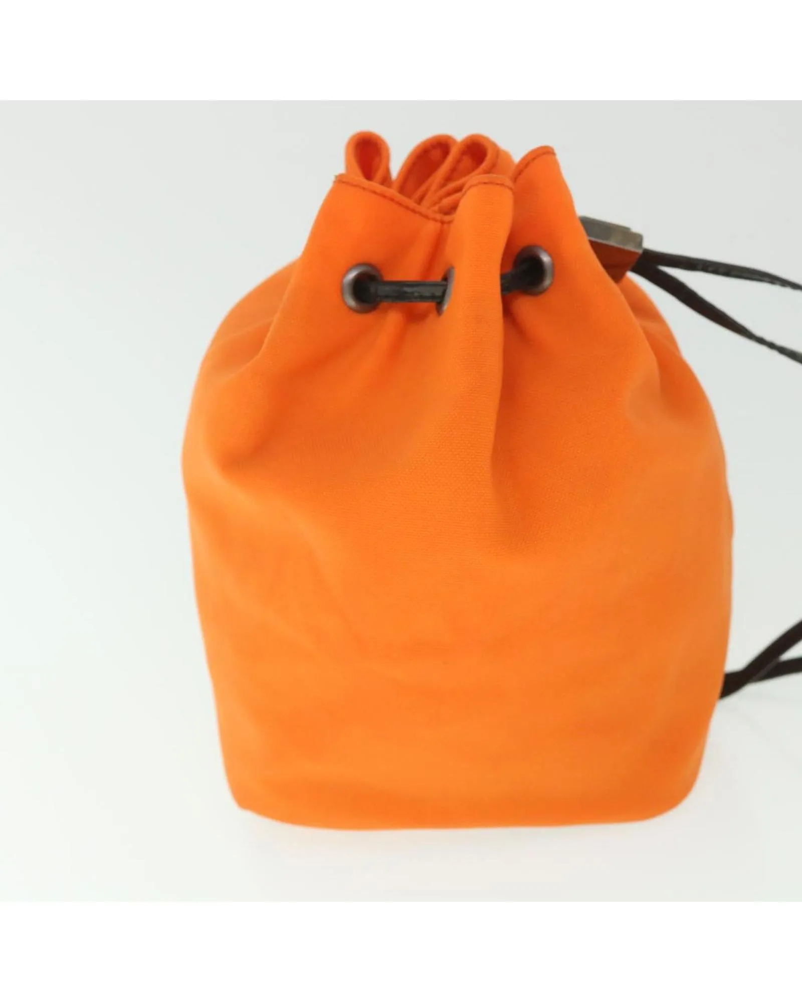 Orange Canvas Pouch with Serial No