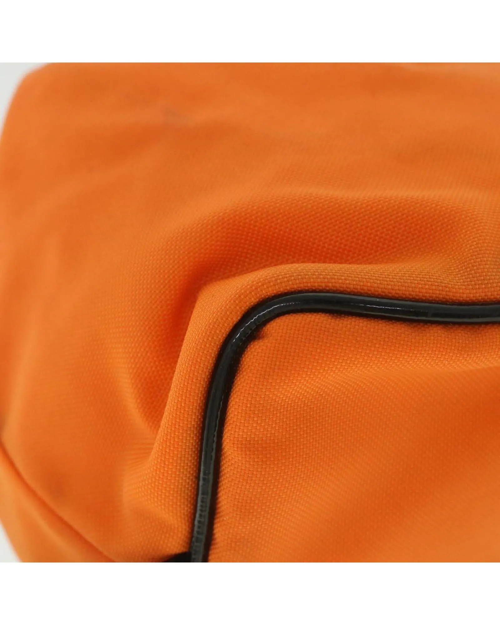 Orange Canvas Pouch with Serial No