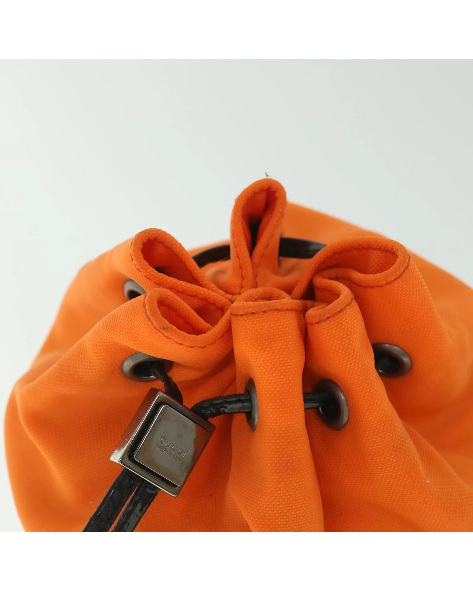 Orange Canvas Pouch with Serial No