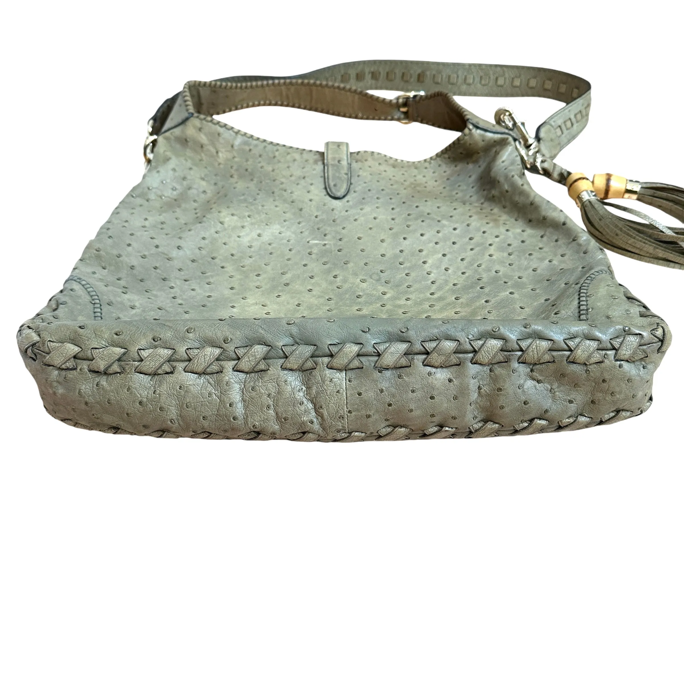 Ostrich Hobo Bag