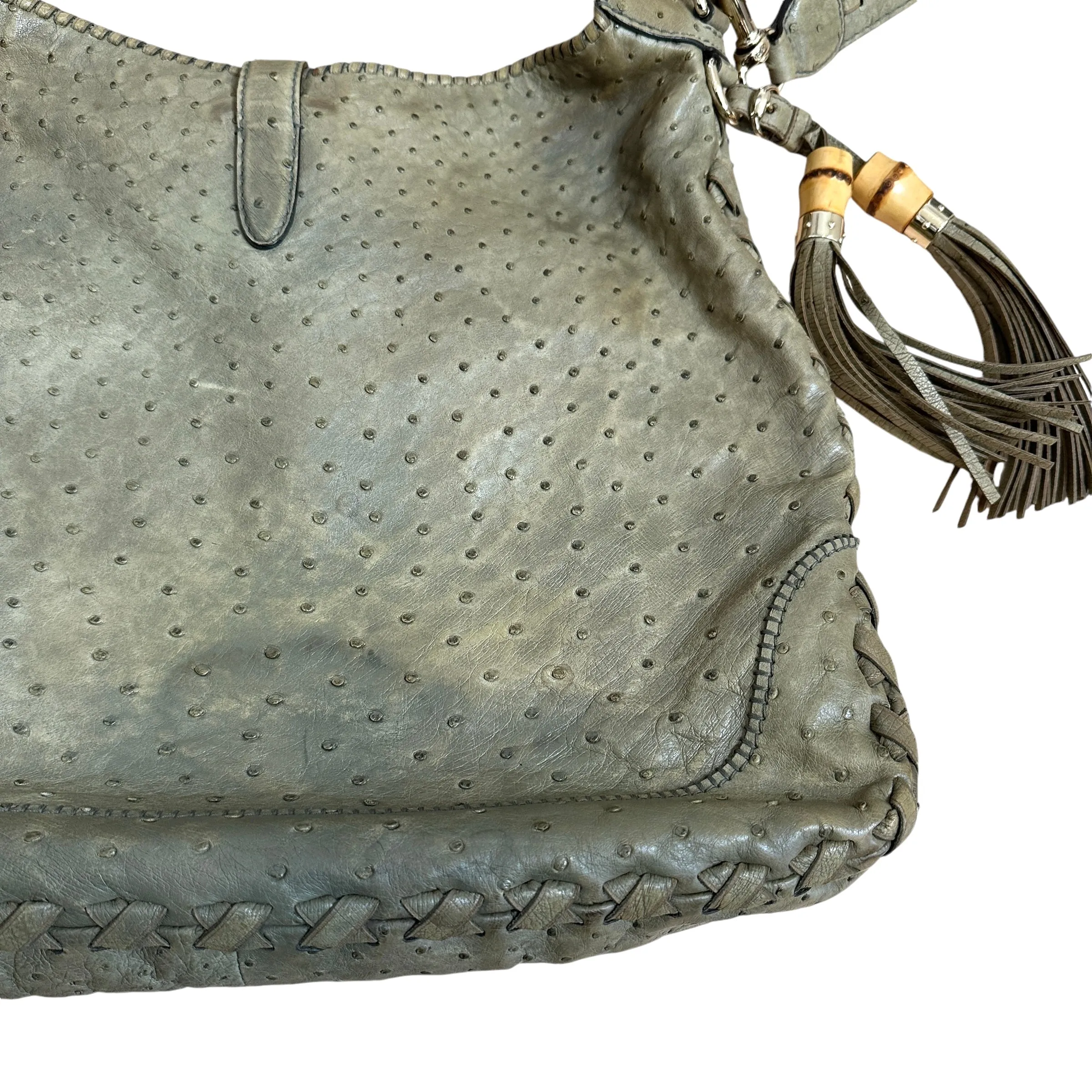 Ostrich Hobo Bag