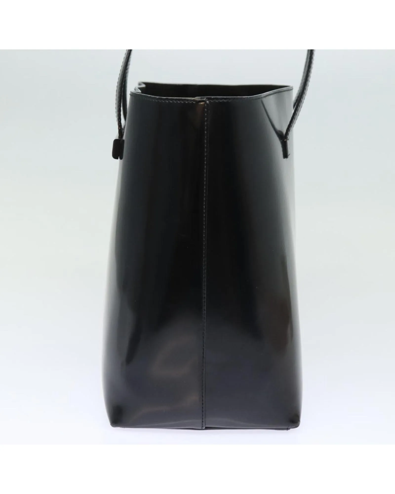 Patent Leather Tote Bag with Pouch