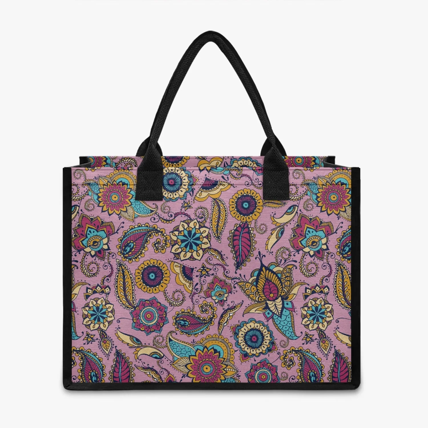 Pink Paisley Shopping Tote Bag