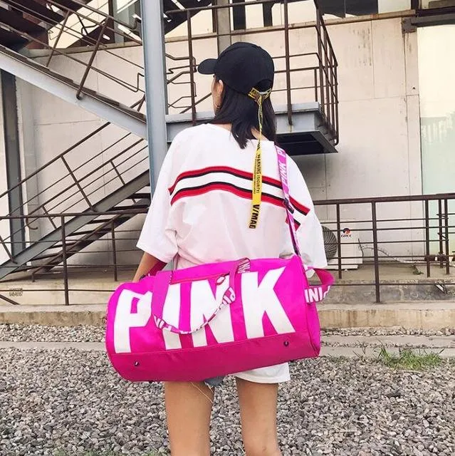 Pink shoulder bag