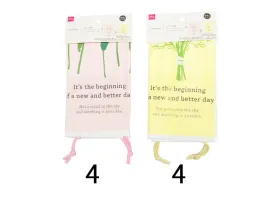 Plastic Drawstring Bag - Double layer - Spring Flower - 1.47ft X 1.21ft X 3.93in - 45cm X 37cm X 10c