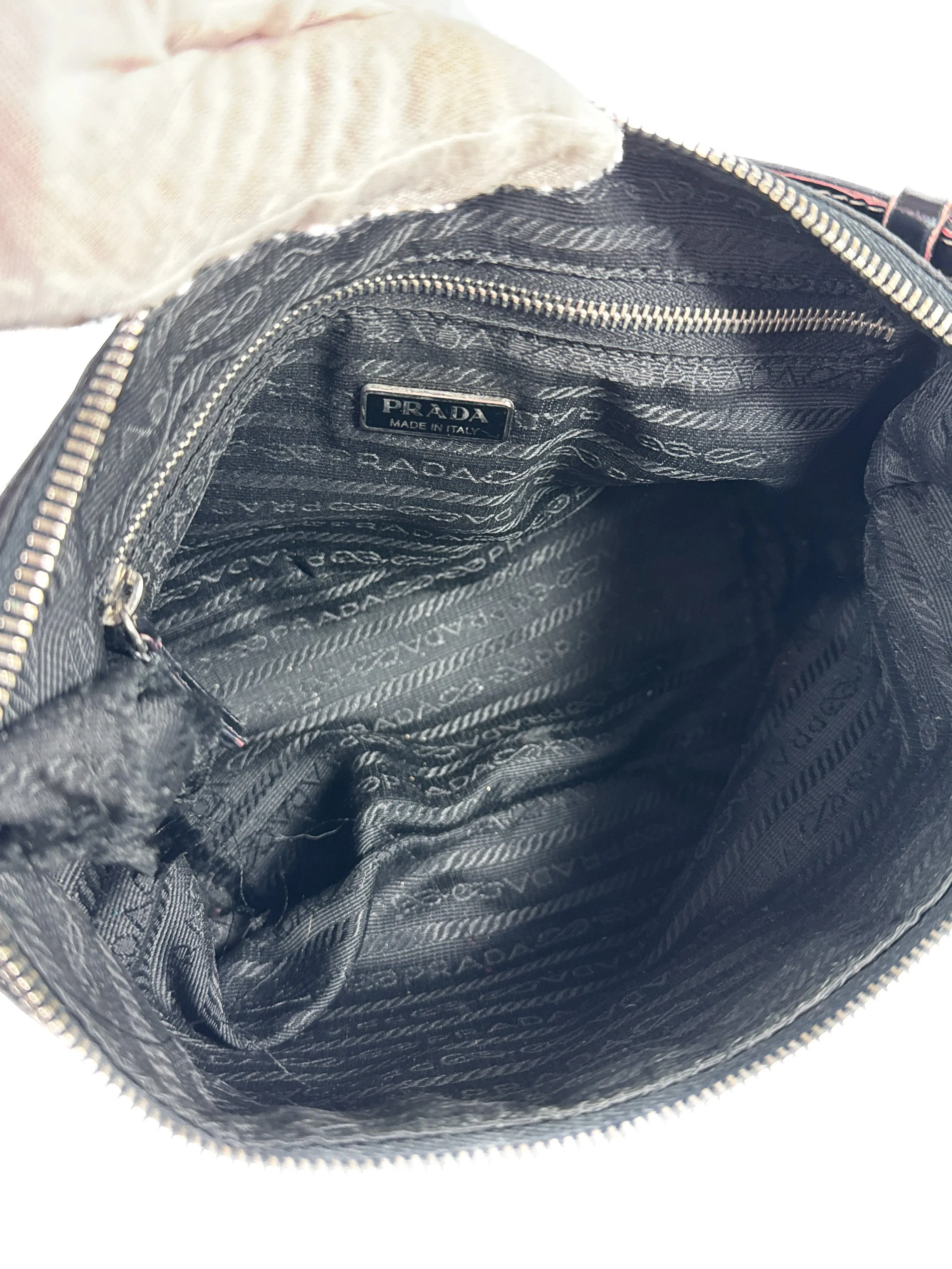 Prada black mini nylon shoulder bag **as is**