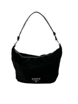 Prada black mini nylon shoulder bag **as is**