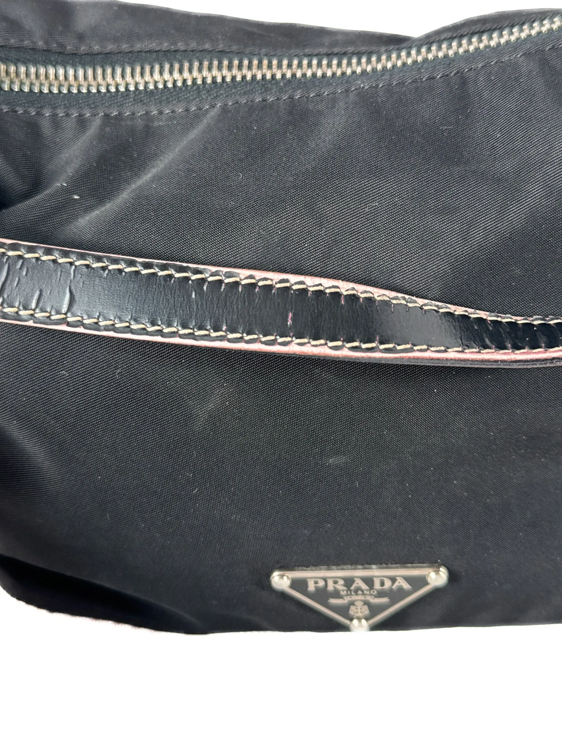 Prada black mini nylon shoulder bag **as is**