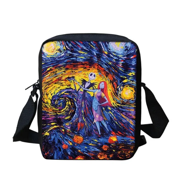 Printed Messenger Bag