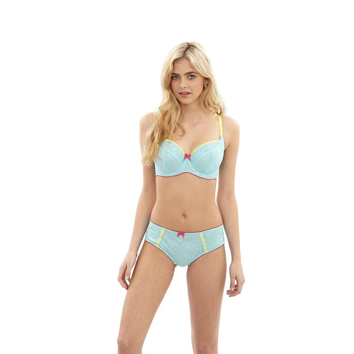 Skye Aqua Blue Brief Panty - Cleo