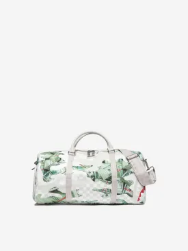 Sprayground Kids Powder Money Emperor Duffle Bag in White