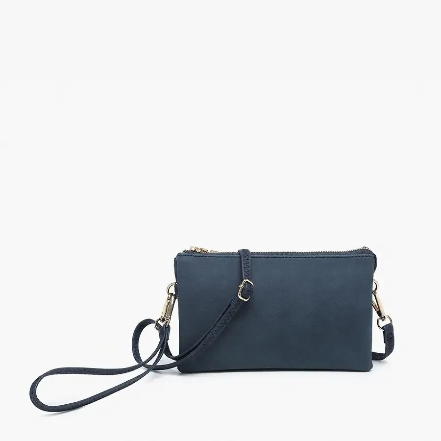 SUEDE WRISTLET CROSSBODY