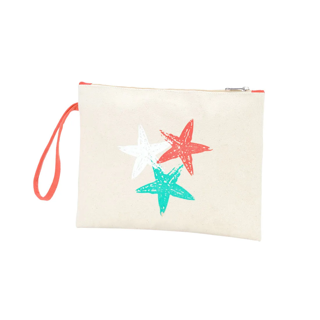 Summer Canvas Zip Pouch Accessory Bag