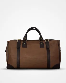 The Black Buckled Brown Duffel / Luggage Bag