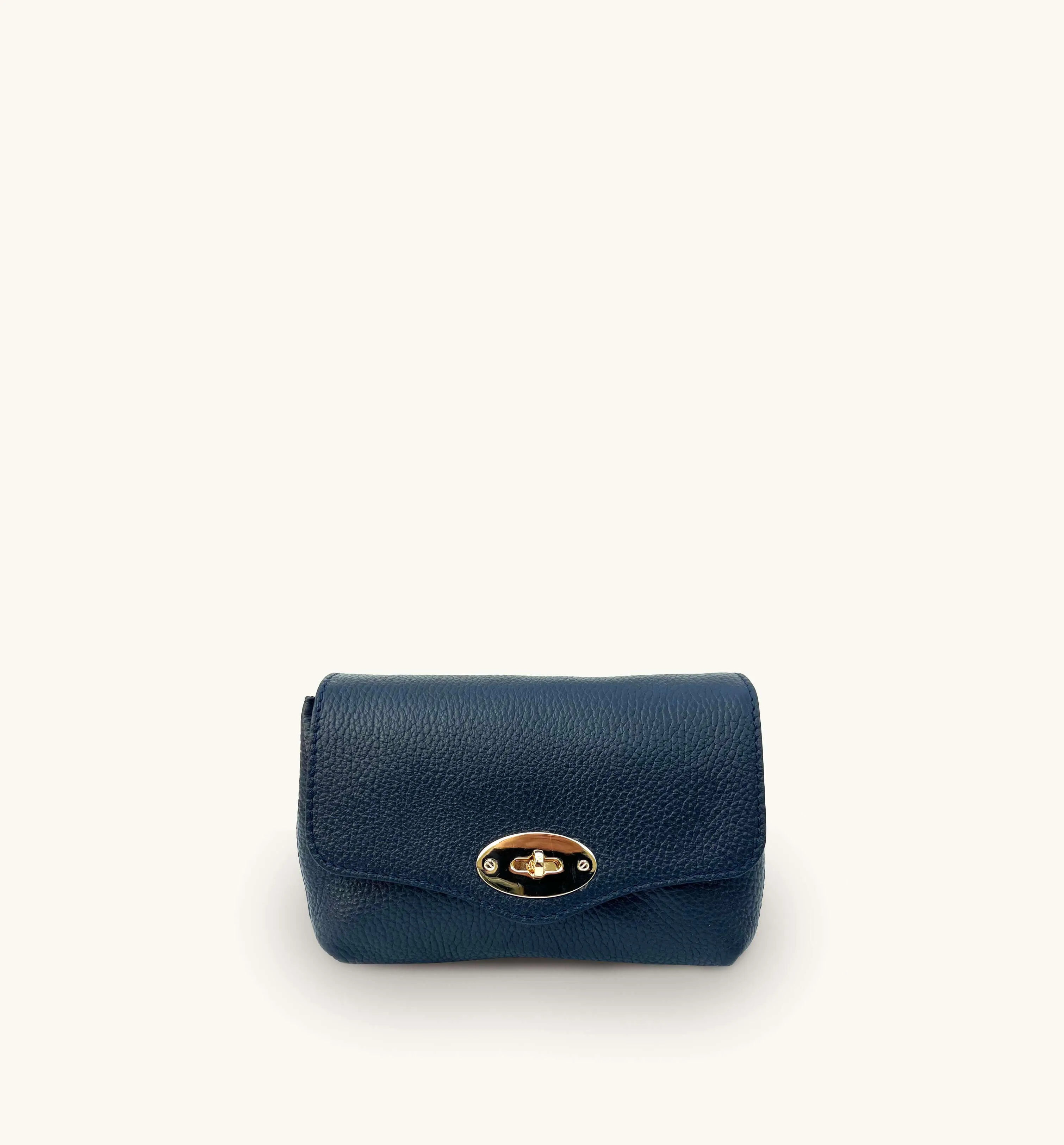 The Maddie Navy Leather Bag