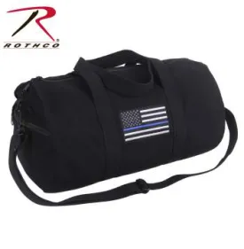 Thin Blue Line Canvas Shoulder Duffle Bag