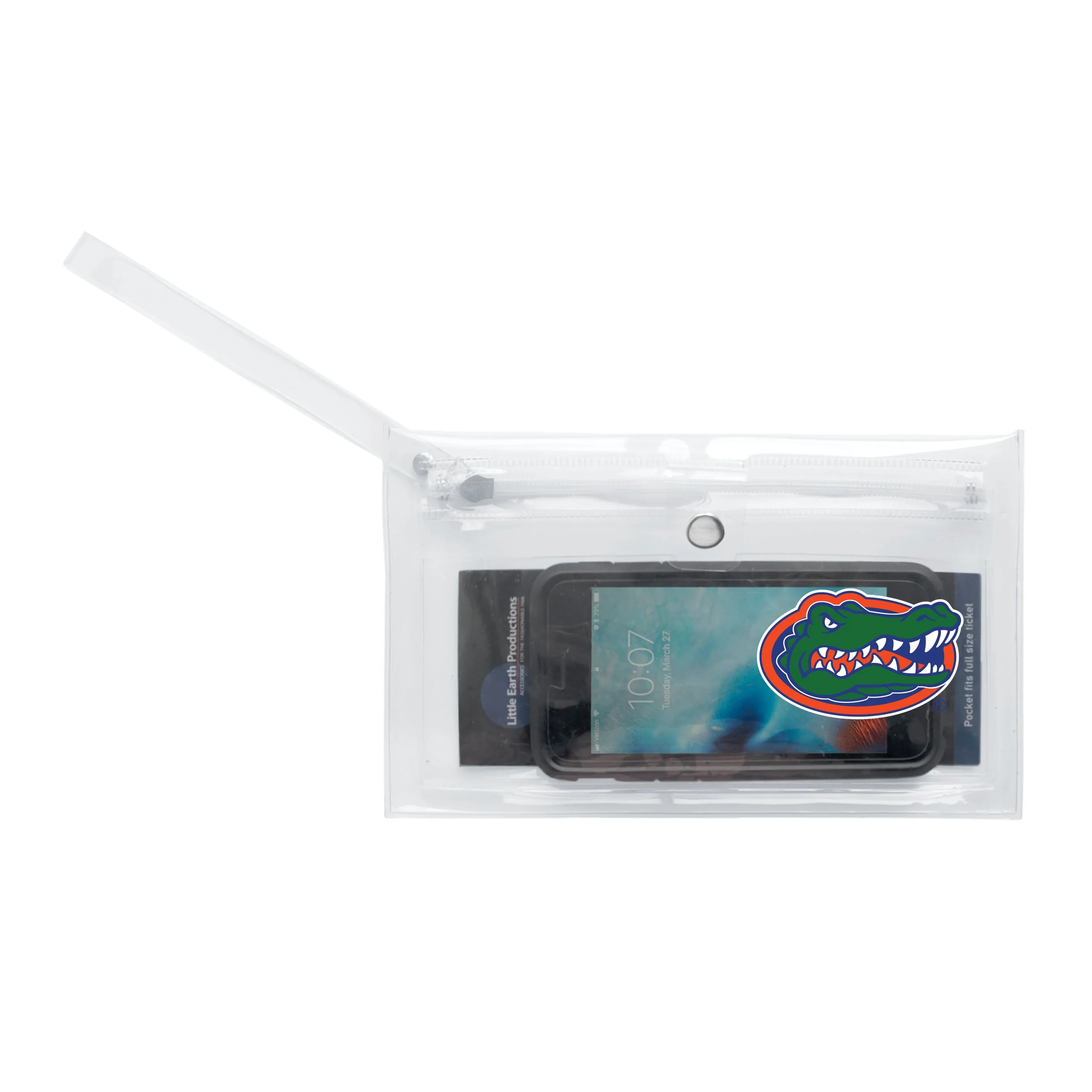 University of Florida Clear Ticket Wristlet