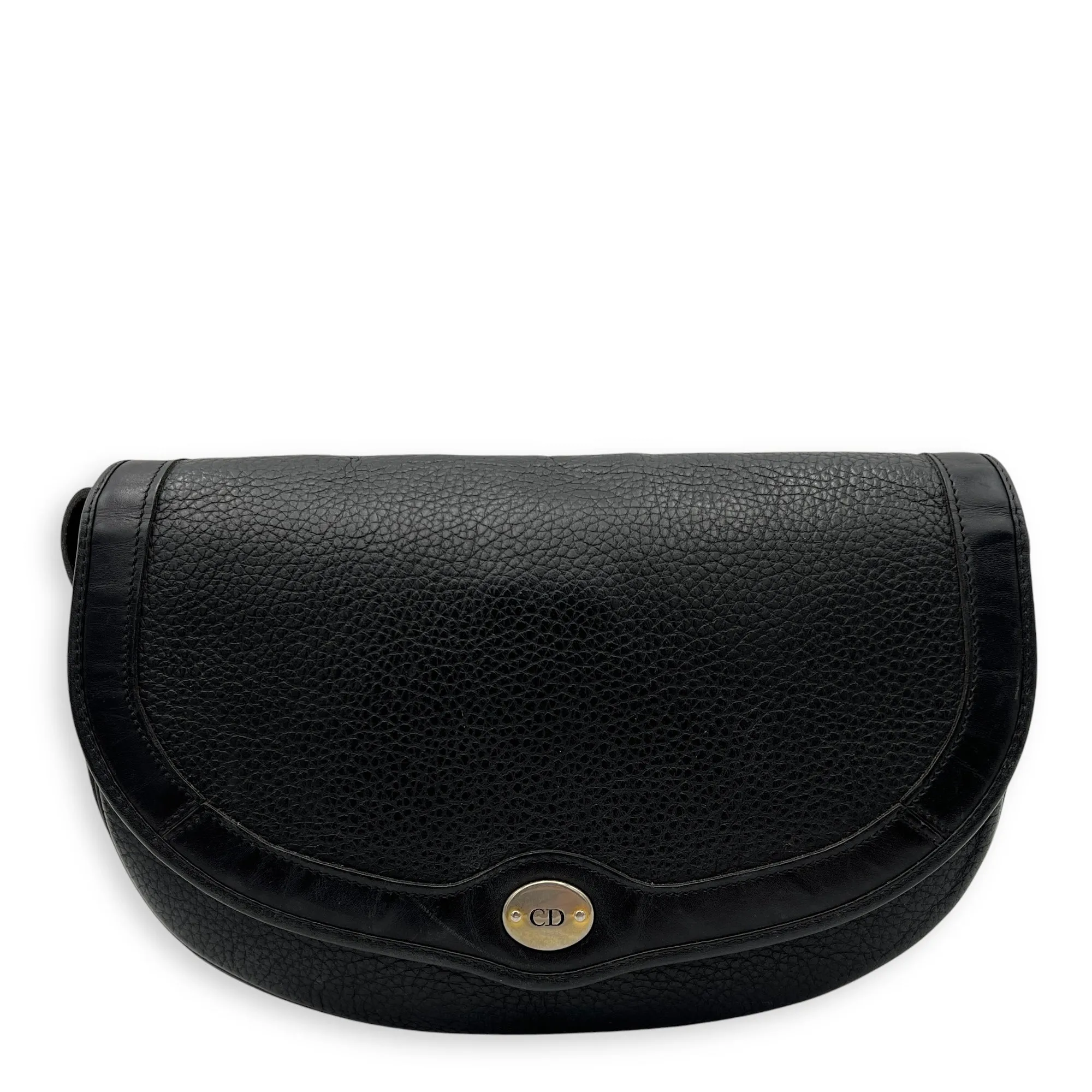 Vintage Crossbody Bag Black in Calfskin, Gold hardware