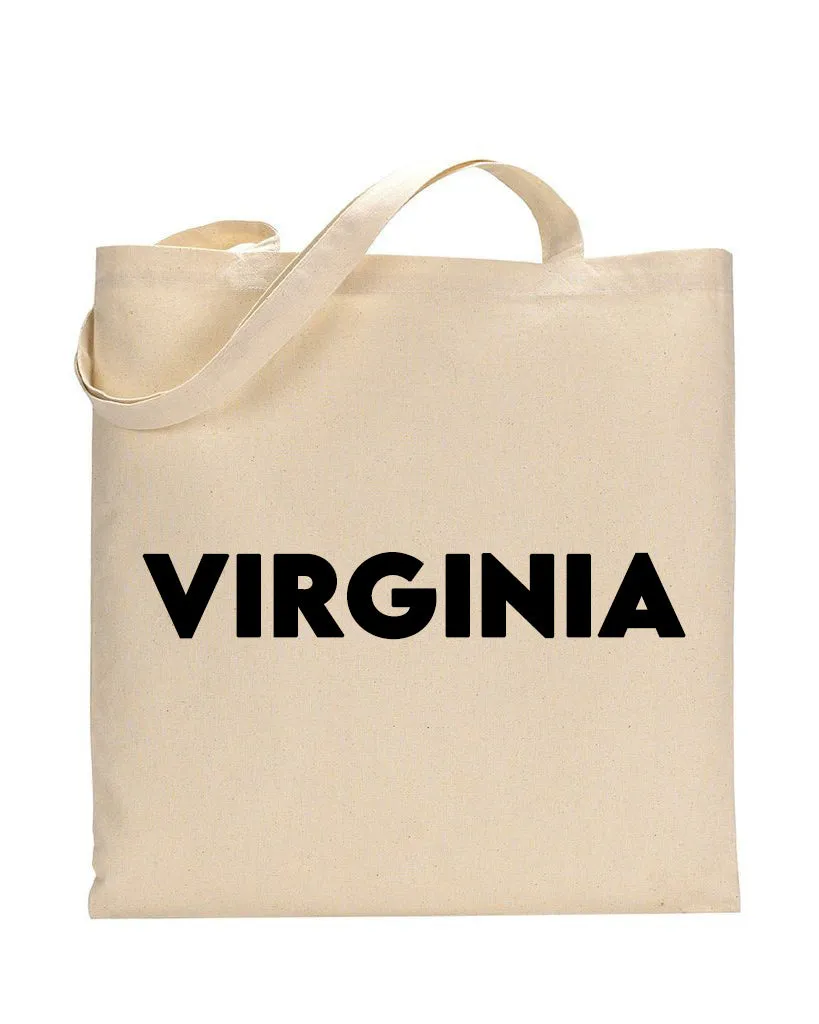 Virginia Tote Bag - State Tote Bags