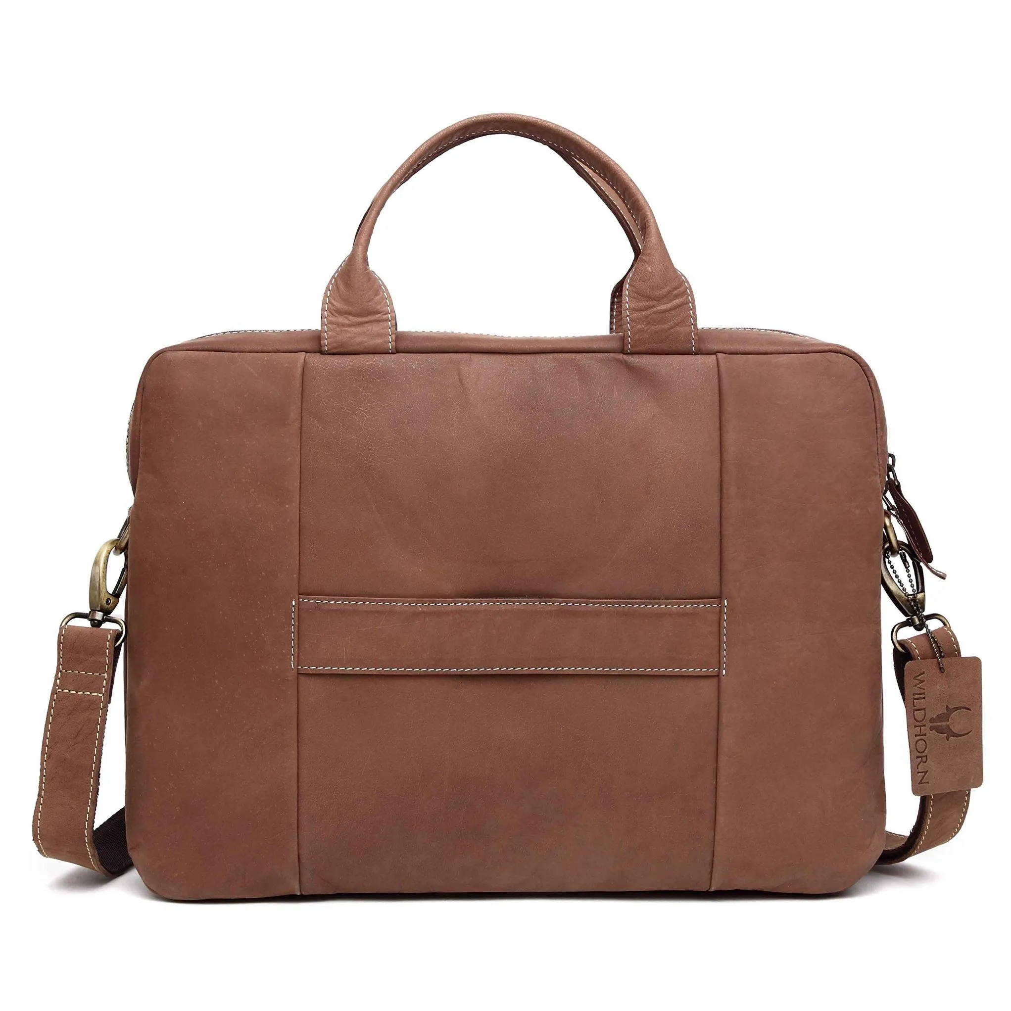 WILTSHIRE Leather Laptop Messenger Bag for Men