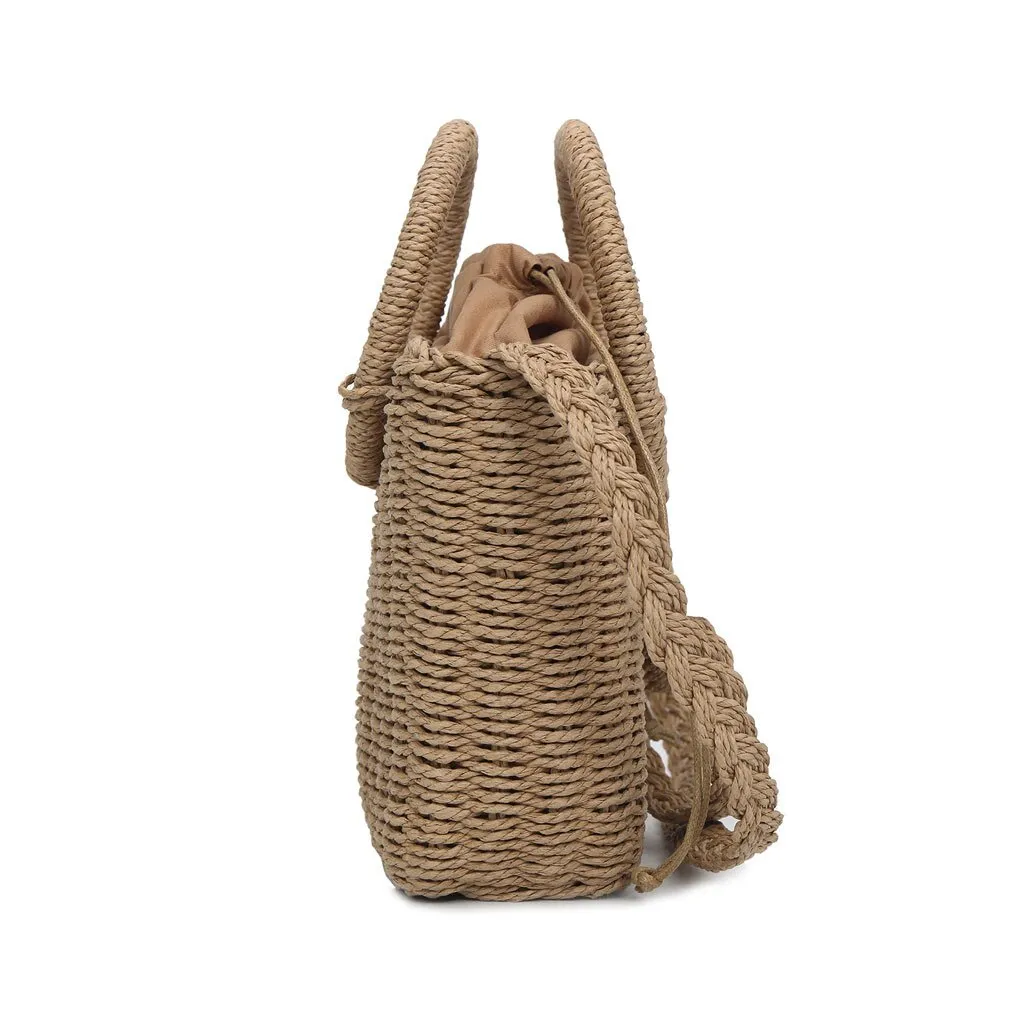 Women Straw Woven Handbag Versatile Crossbody Bags